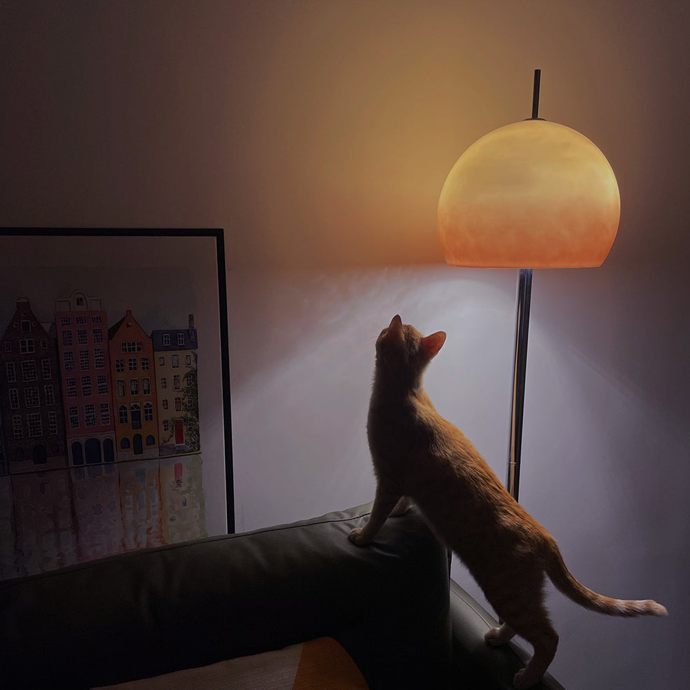Halo Floor Lamp Sunset Metal Glass Living Room Office Study