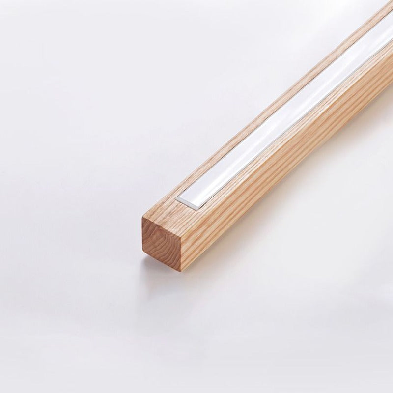 Elys Natural Wood Linear Minimalist Modern Living Room Bedroom