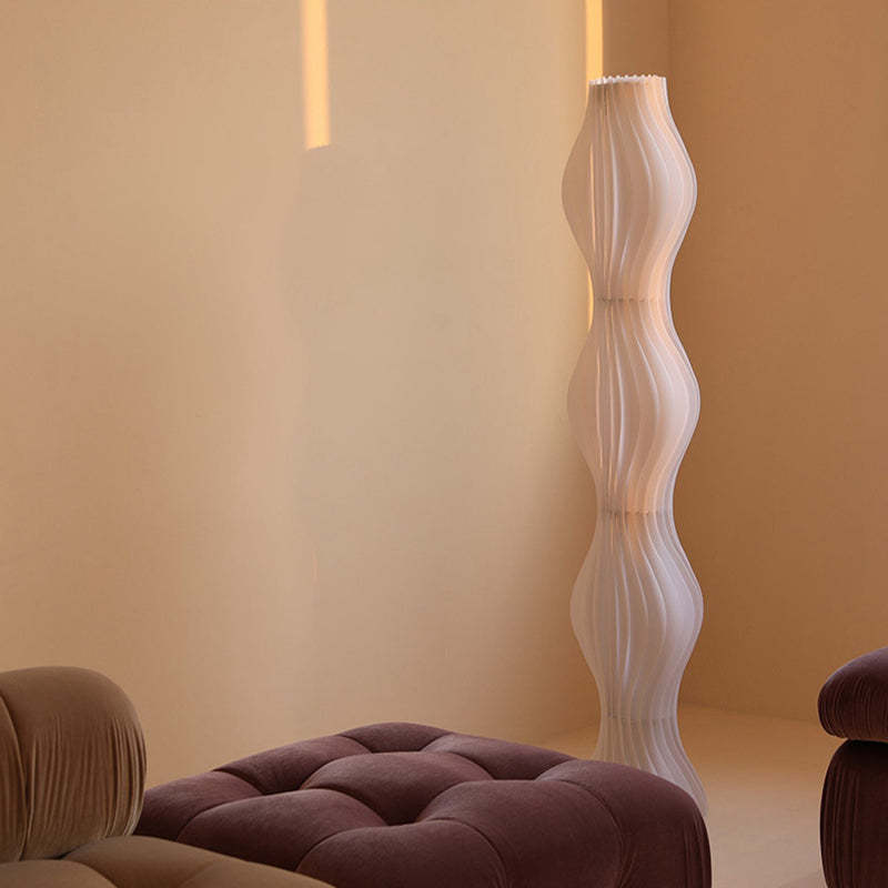Nexa Lámpara de Pie Artística Plisada Artística Salón Comedor