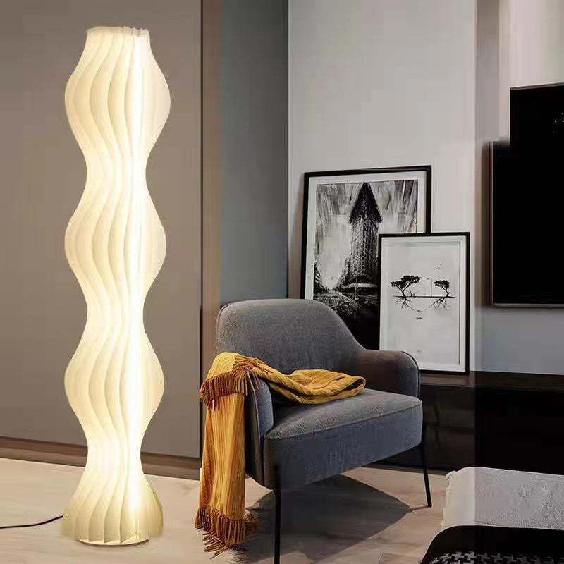 Nexa Lámpara de Pie Artística Plisada Artística Salón Comedor