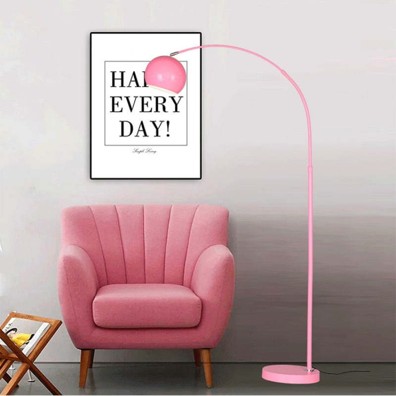 Halo Floor Lamp Modern Fishing 1 Light Arc Metal Living Room