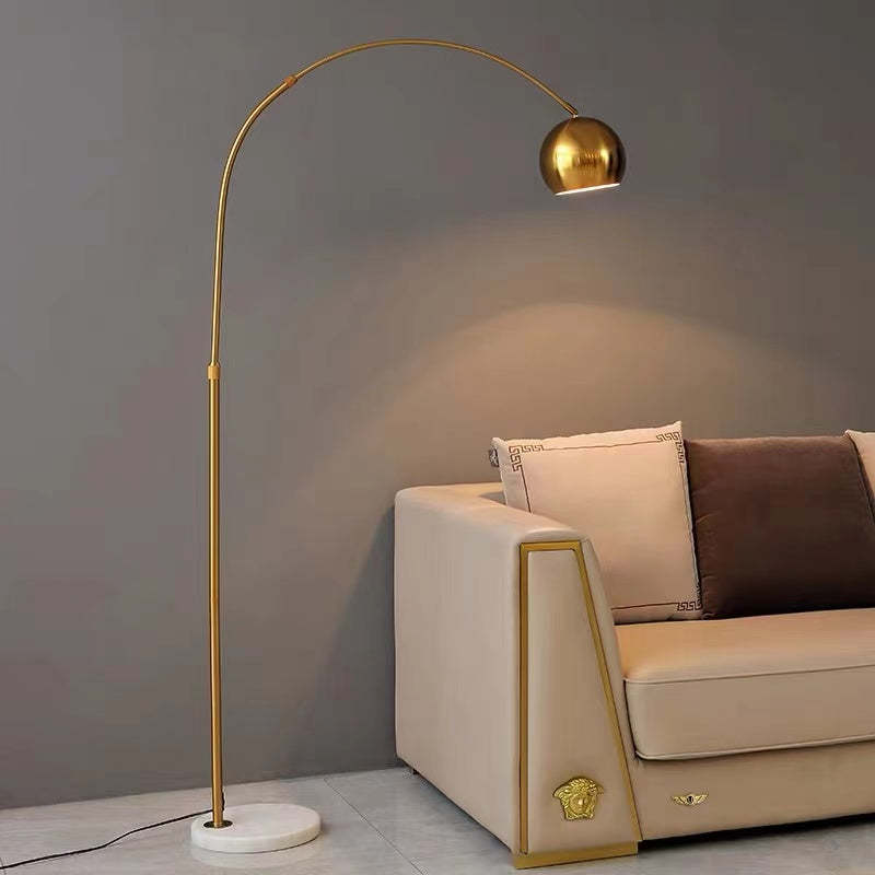 Halo Floor Lamp Modern Fishing 1 Light Arc Metal Living Room