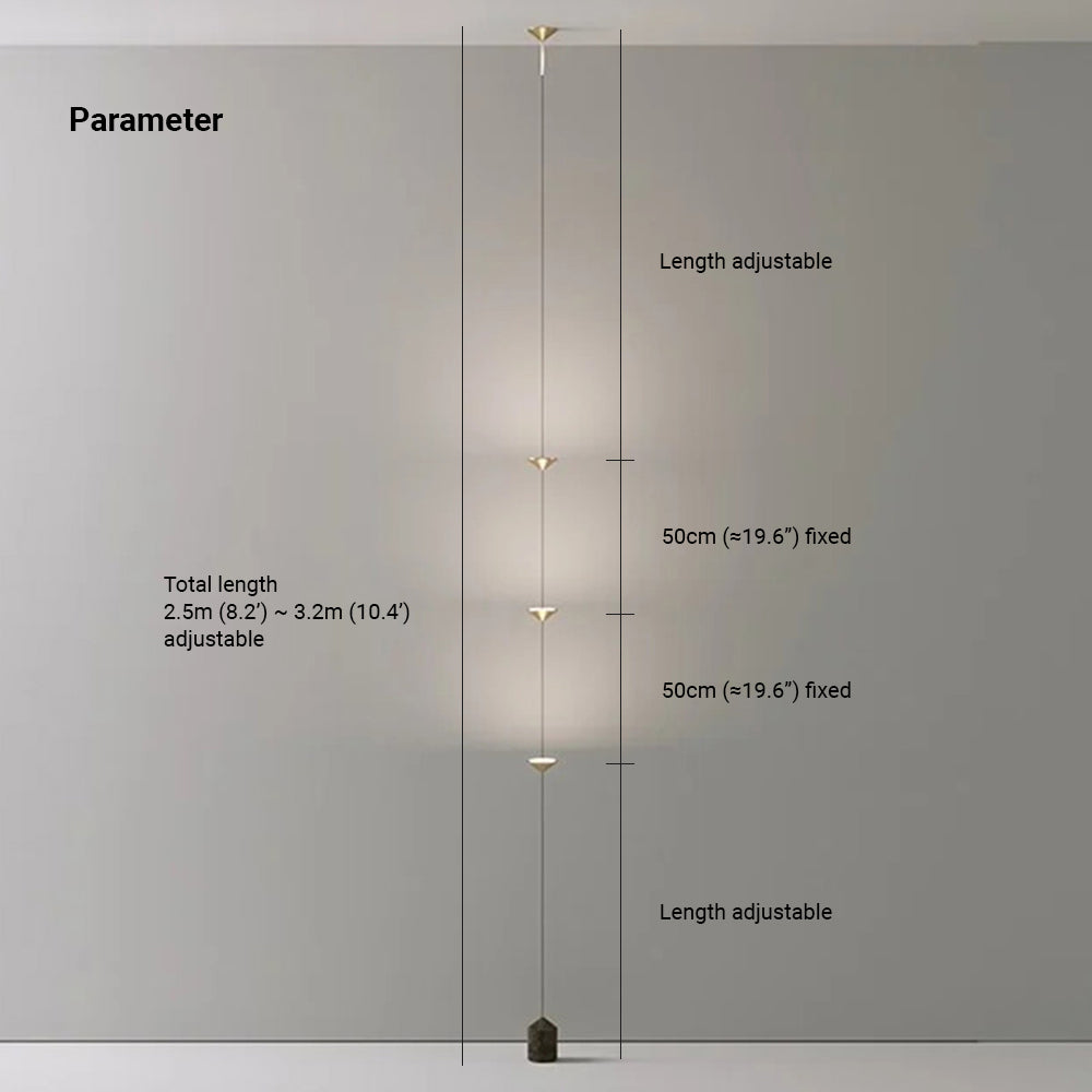 Elys Floor Lamp Linear Minimalist Full Length Living Room Bedroom