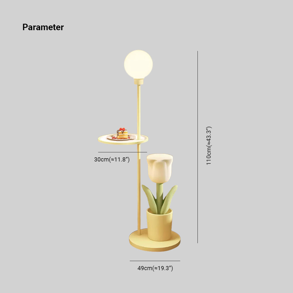 Yono Floor Lamp Modern Metal Glass Bedroom Living Room