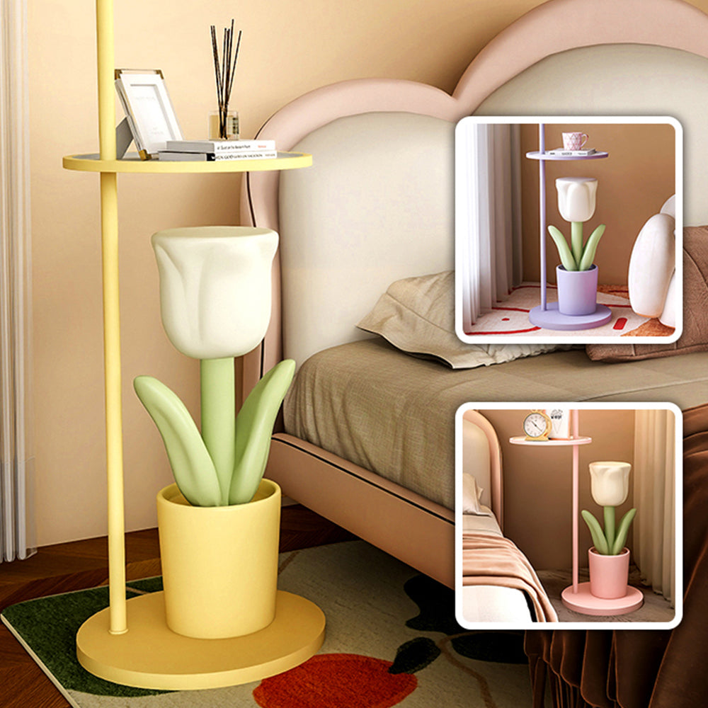 Yono Floor Lamp Modern Metal Glass Bedroom Living Room