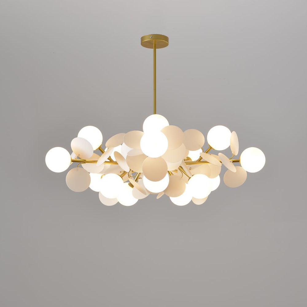Halo Chandelier Multicoloured Flower Branch Living Room Dining Room
