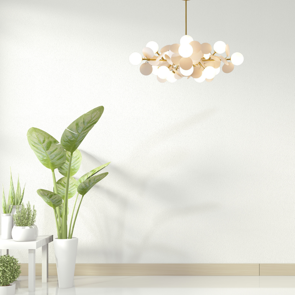 Halo Chandelier Multicoloured Flower Branch Living Room Dining Room