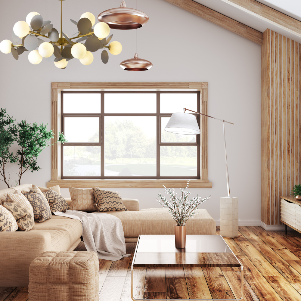 Halo Chandelier Multicoloured Flower Branch Living Room Dining Room