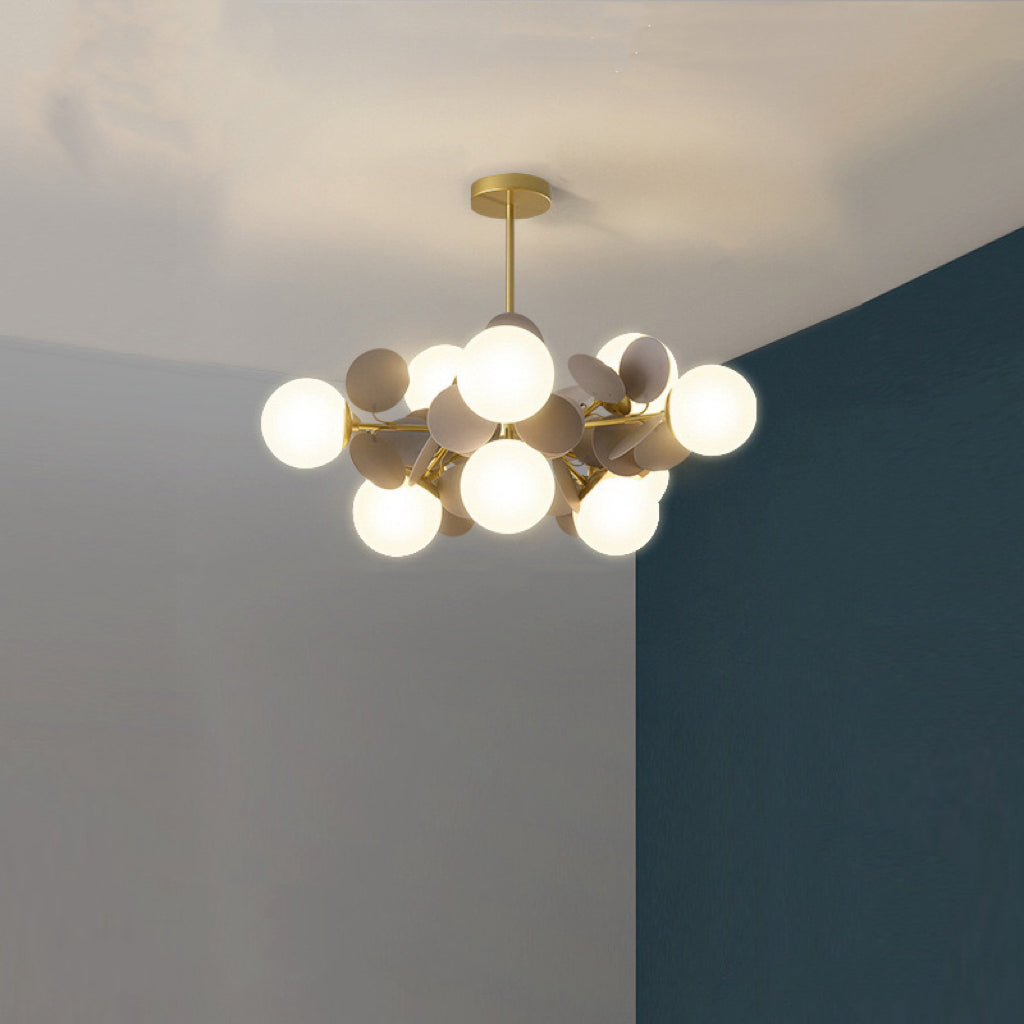 Halo Chandelier Multicoloured Flower Branch Living Room Dining Room