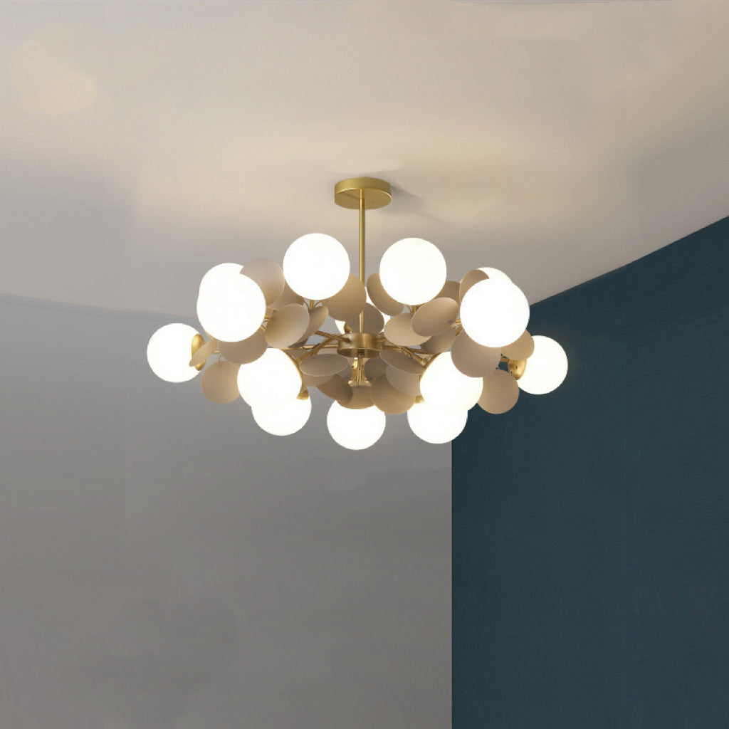 Halo Chandelier Multicoloured Flower Branch Living Room Dining Room