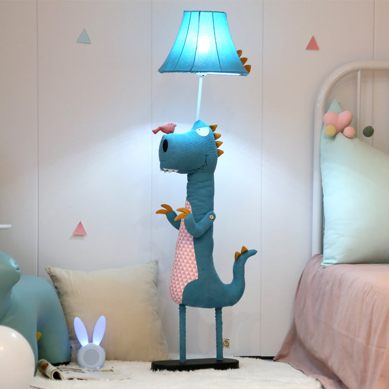Yono Floor Lamp Modern Metal Fabric Dinosaur Living Room Bedroom