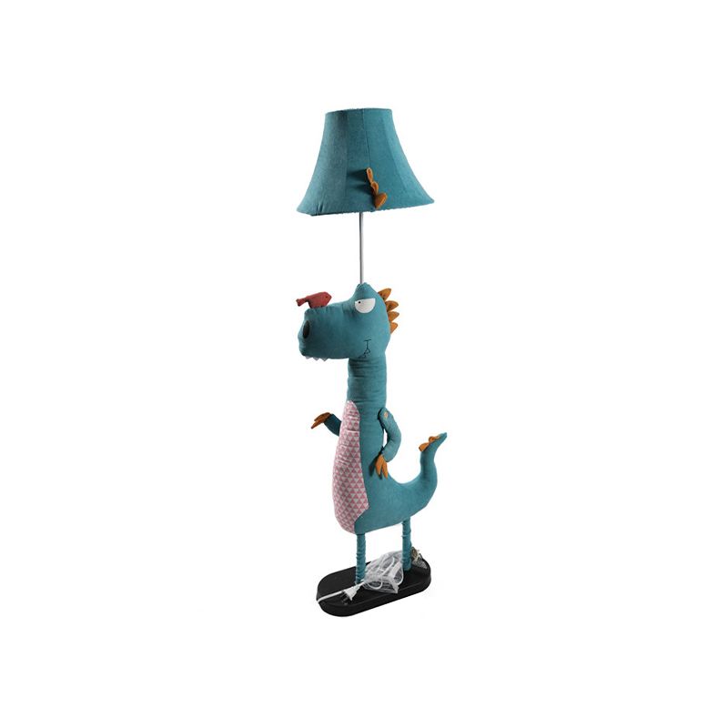 Yono Floor Lamp Modern Metal Fabric Dinosaur Living Room Bedroom