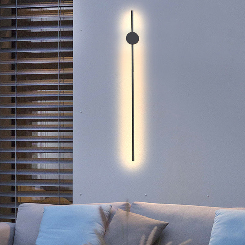 Edge Wall Lamp Minimalist Swivelling Linear Outdoor Black Garden