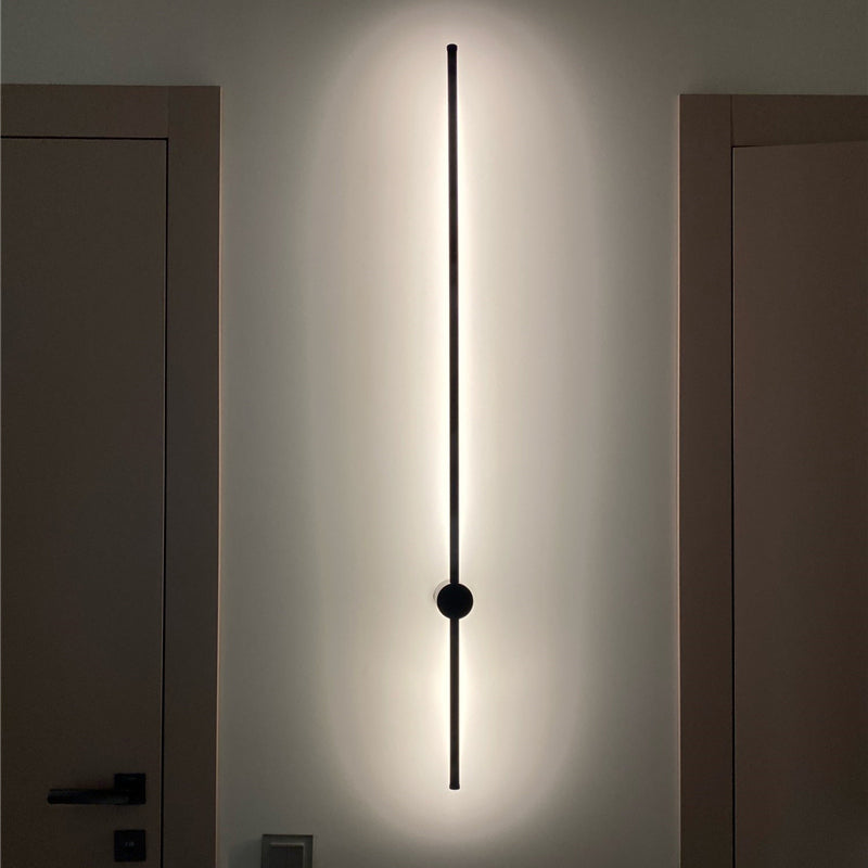 Edge Wall Lamp Minimalist Swivelling Linear Outdoor Black Garden