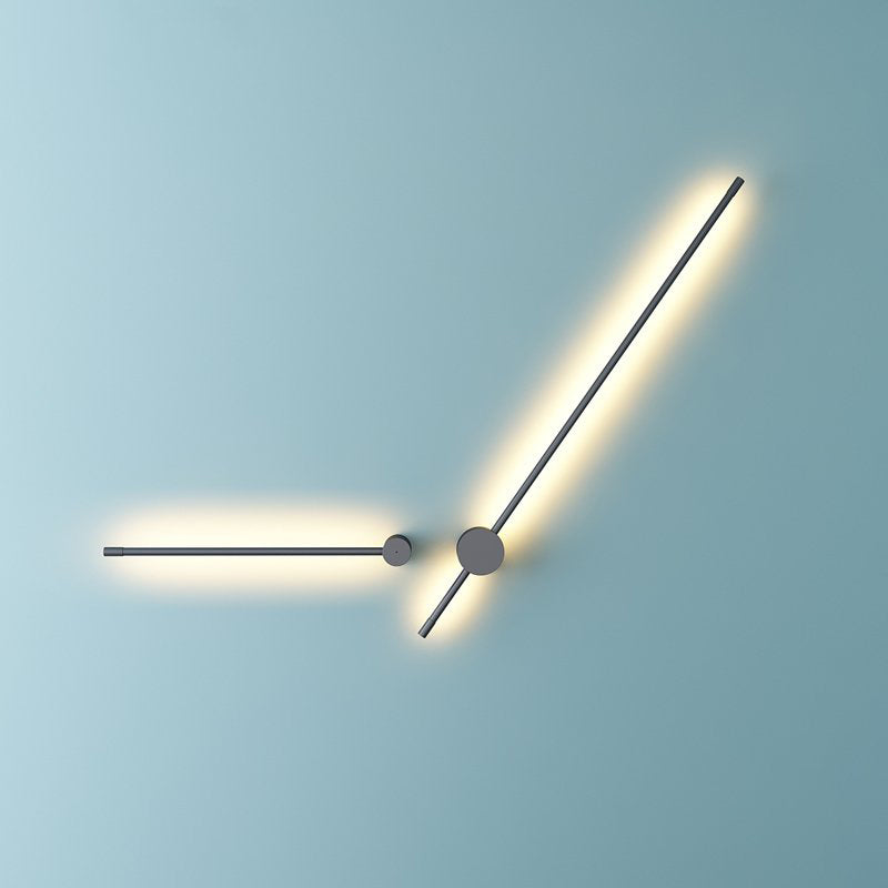 Edge Wall Lamp Minimalist Swivelling Linear Outdoor Black Garden