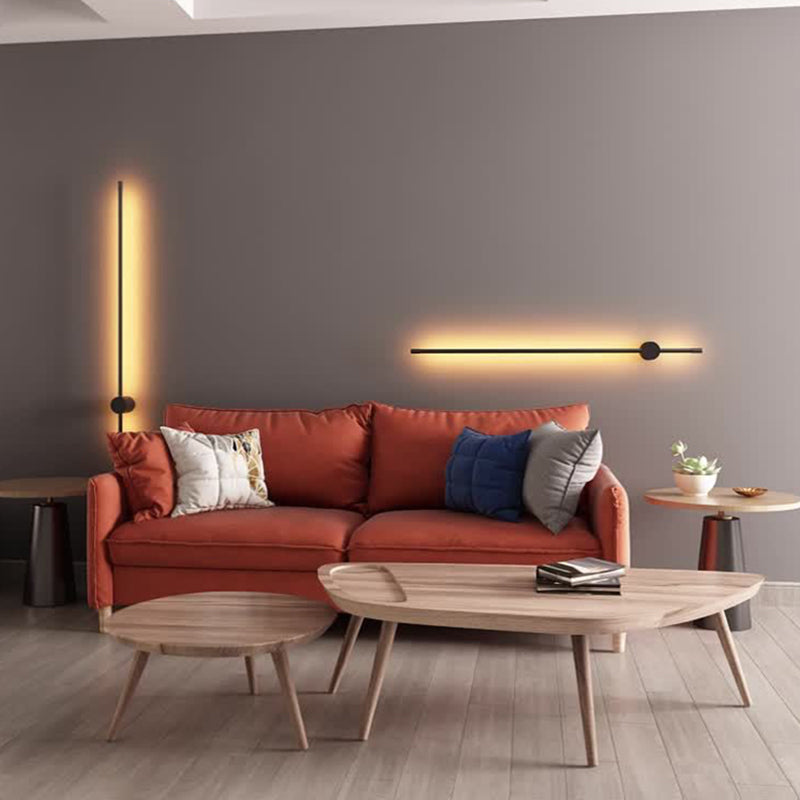 Edge Wall Lamp Minimalist Swivelling Linear Outdoor Black Garden