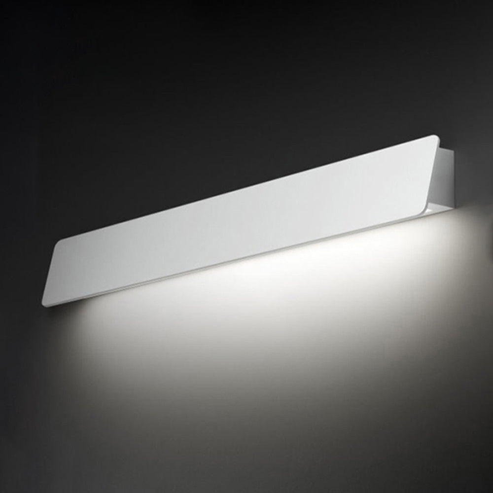 Edge Wall Lamp Outdoor Metal Linear Industrial Black White Garden