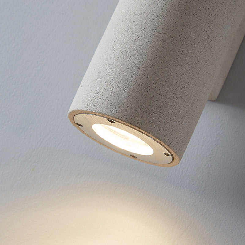 Edge Wall Lamp Minimalist Cylindrical LED Outdoor Garden Corridor Cement