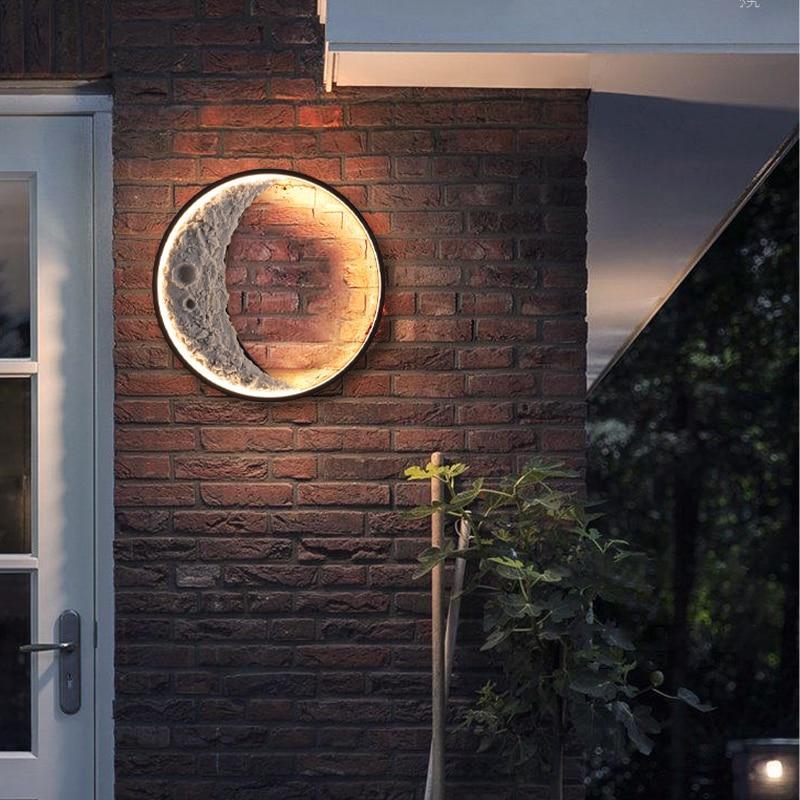 Haven Wall Lamp Outdoor Modern Patio LED Moon Garden Corridor
