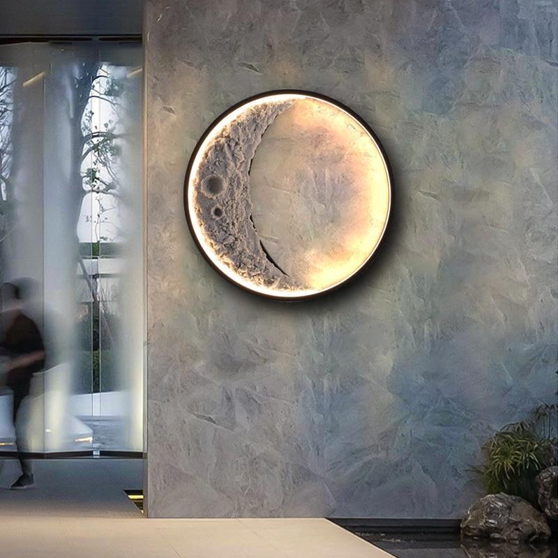 Haven Wall Lamp Outdoor Modern Patio LED Moon Garden Corridor