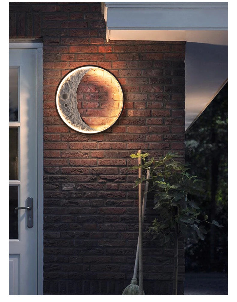 Haven Wall Lamp Outdoor Modern Patio LED Moon Garden Corridor