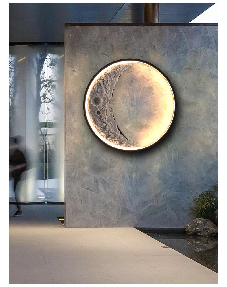 Haven Wall Lamp Outdoor Modern Patio LED Moon Garden Corridor