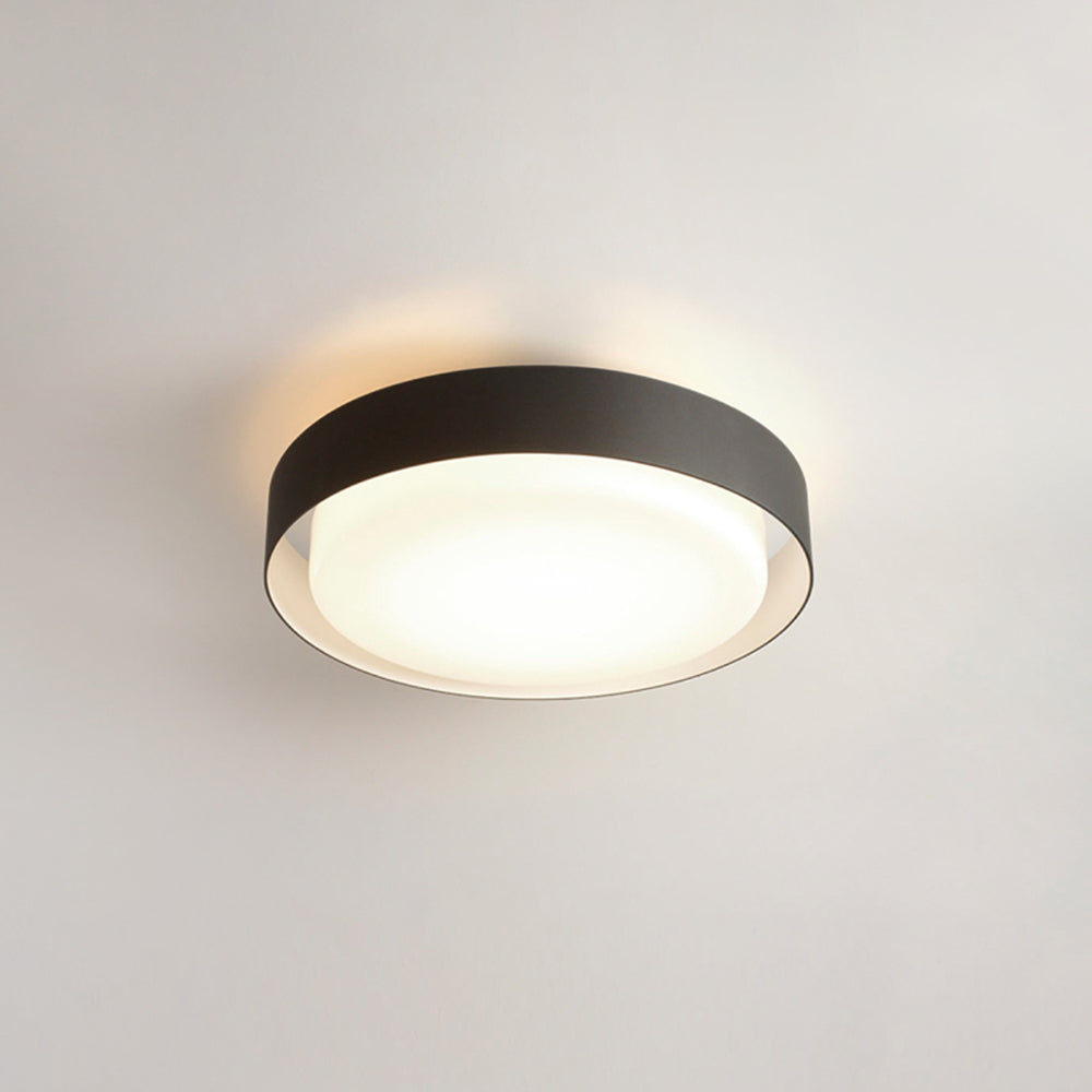 Edge Flush Mount Ceiling Light Modern Round Metal Acrylic Garden