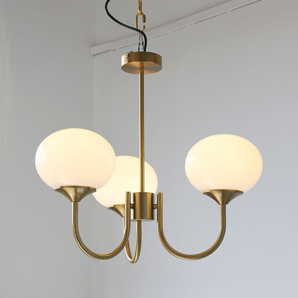 Halo Chandelier Art Deco Retro with Globe Bedroom Living Room
