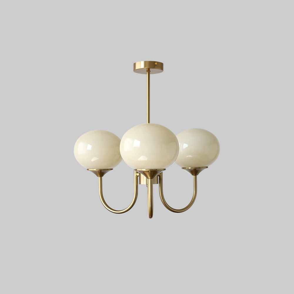 Halo Chandelier Art Deco Retro with Globe Bedroom Living Room