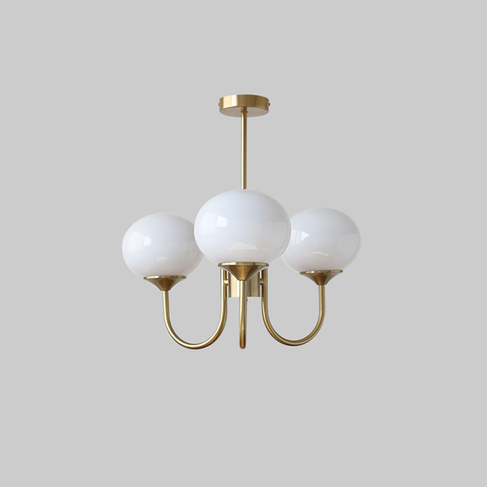 Halo Chandelier Art Deco Retro with Globe Bedroom Living Room