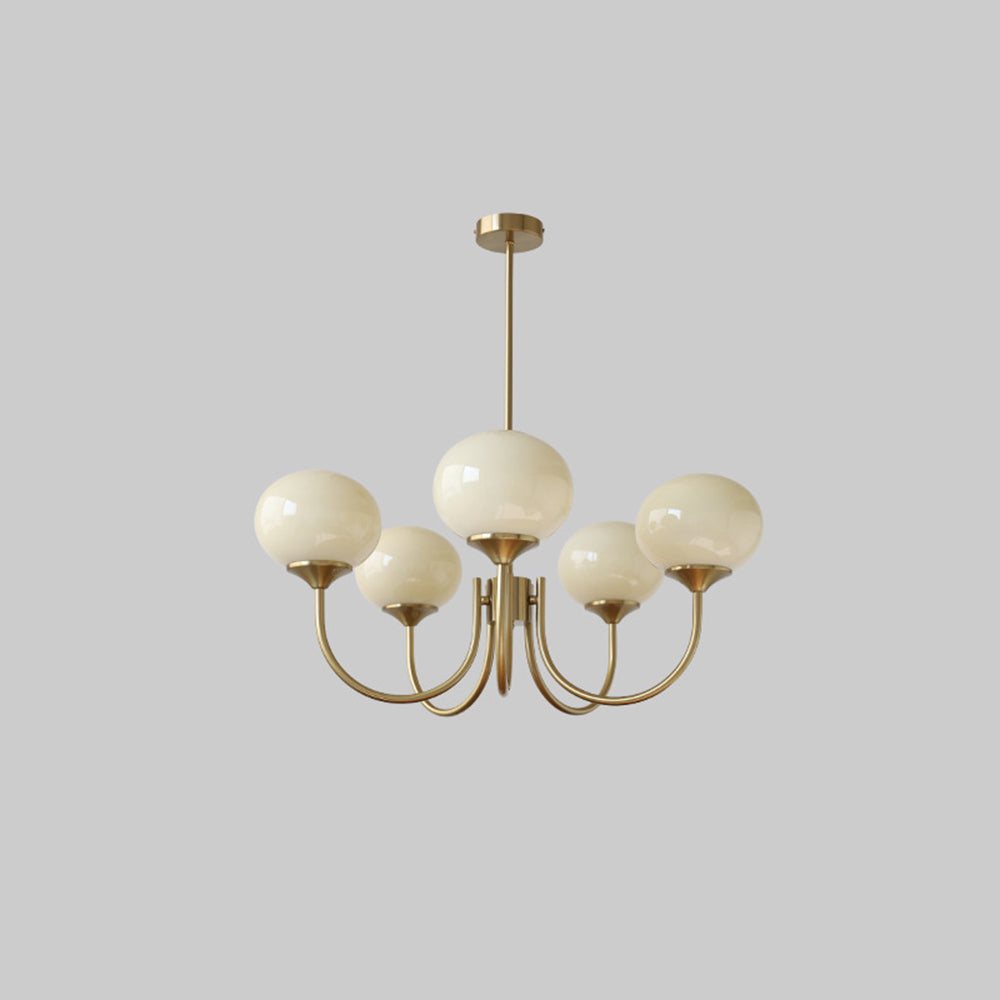 Halo Chandelier Art Deco Retro with Globe Bedroom Living Room