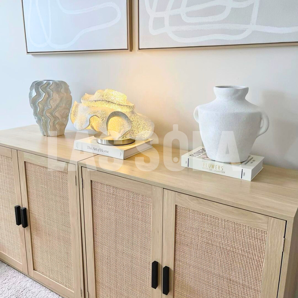 Yono Table Lamp Modern Floral Metal Living Room Bedroom