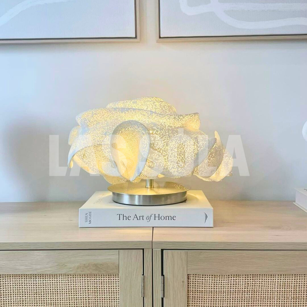 Yono Table Lamp Modern Floral Metal Living Room Bedroom
