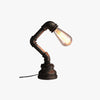 Mode Table Lamp Vintage Industrial Cylindrical Metal Glass Living Room