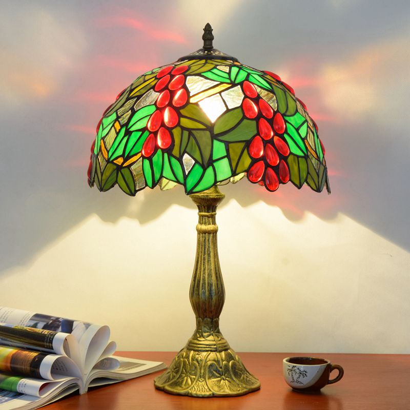 Mode Table Lamp Glass Dome Mid Century Multicoloured Living Room
