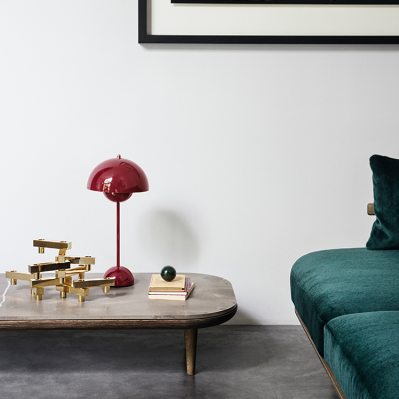 Halo Table Lamp Rechargeable Mushroom Various Colours Living Room