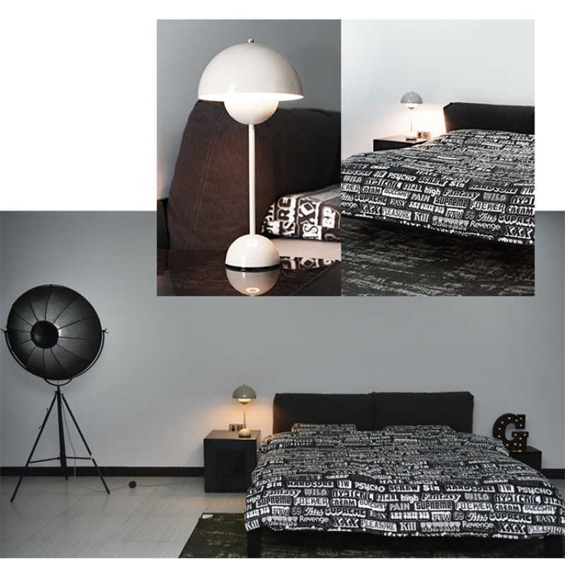 Halo Table Lamp Rechargeable Mushroom Various Colours Living Room