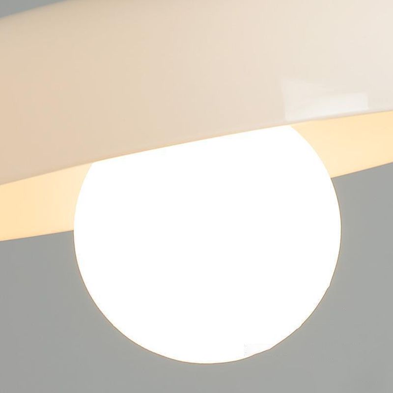 Halo Flush Mount Ceiling Light Modern Glass Metal Bedroom Colours