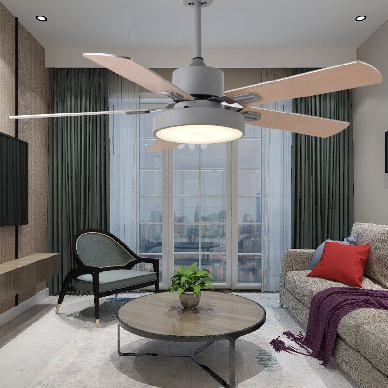 Haven Ceiling Fan With Light 5 Blades with Light Living Room Bedroom