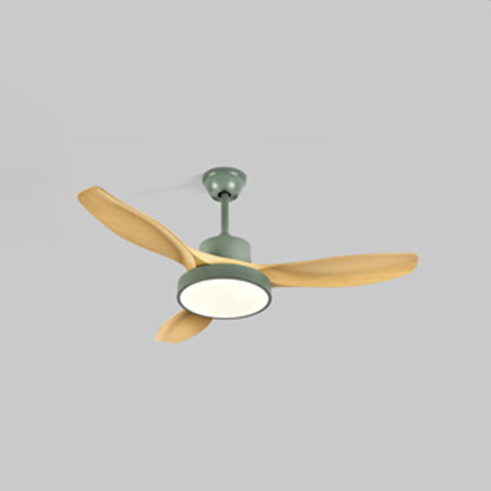 Haven Ceiling Fan With Light DC Basic 3 Blades Wood Living Room