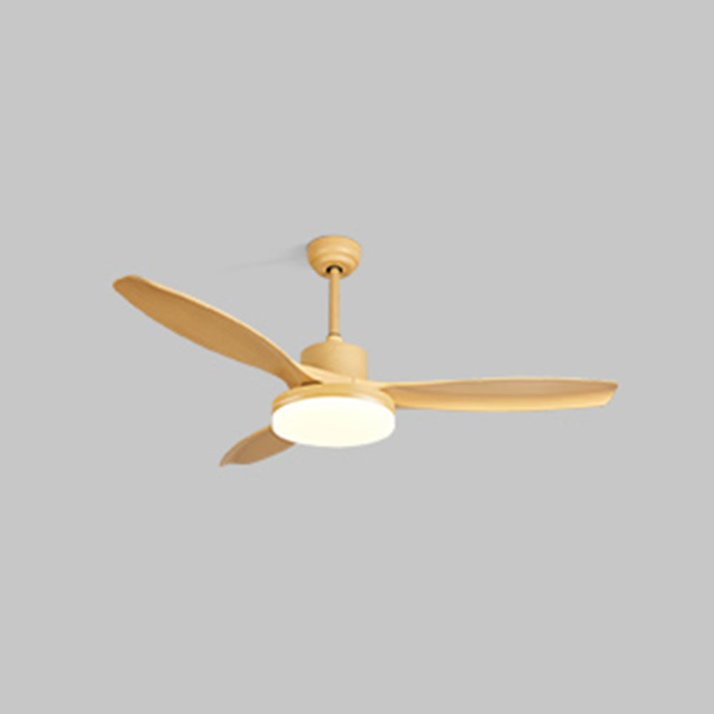 Haven Ceiling Fan With Light DC Basic 3 Blades Wood Living Room