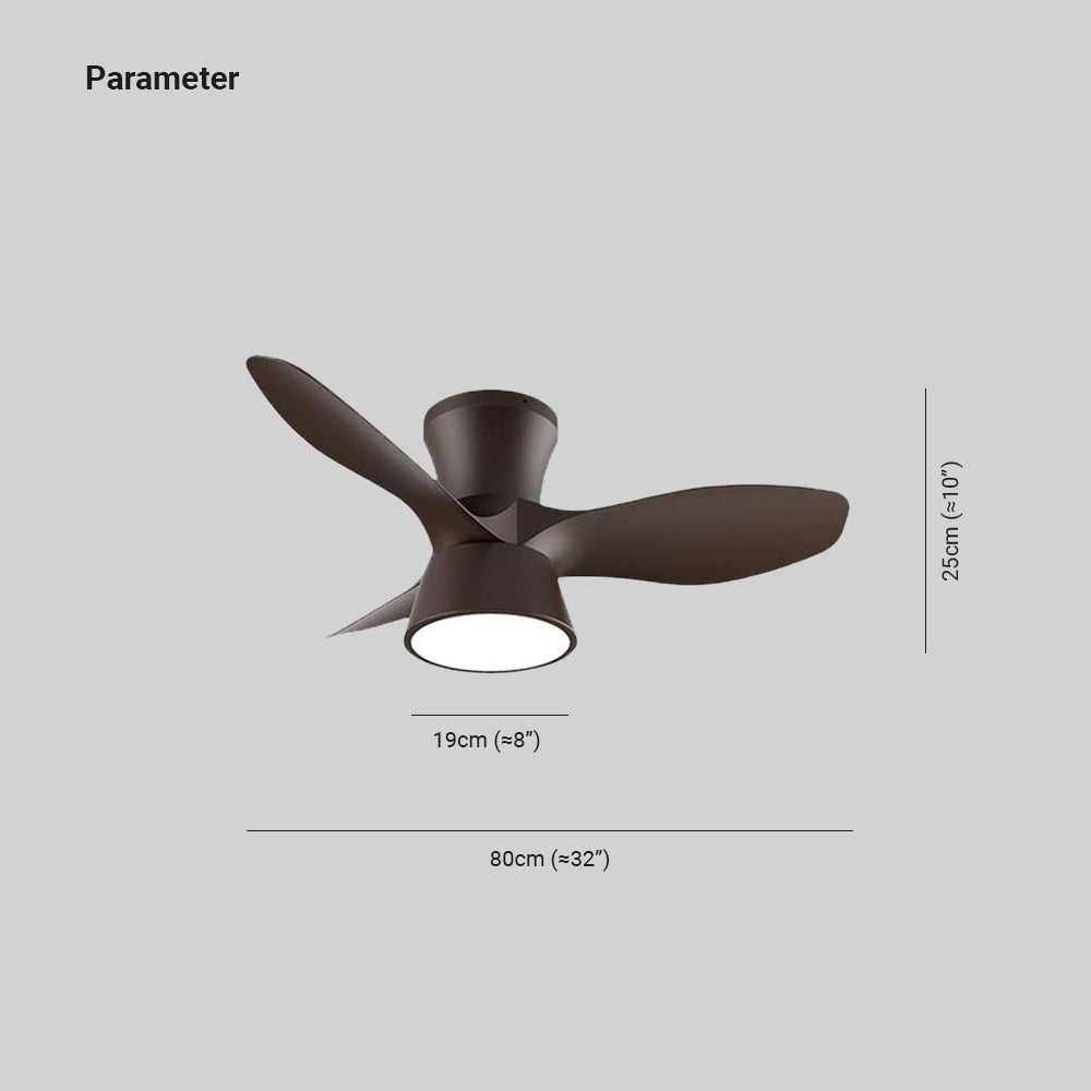 Haven Ceiling Fan With Light Modern Metal Acrylic Living Room