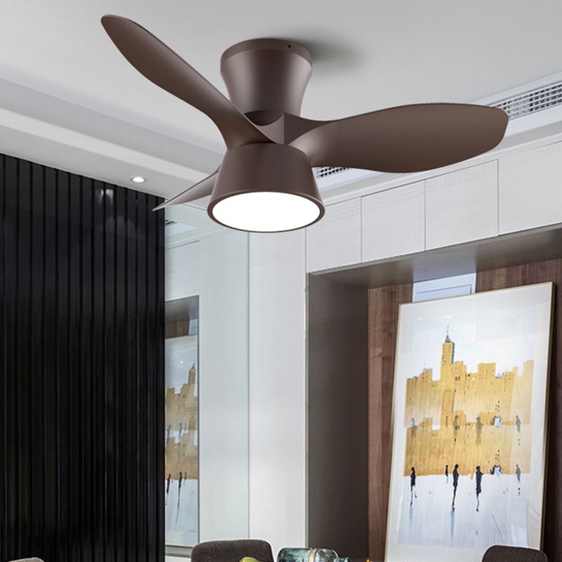 Haven Ceiling Fan With Light Modern Metal Acrylic Living Room