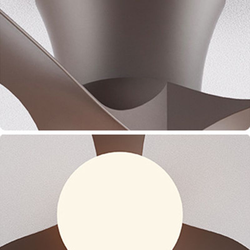 Haven Ceiling Fan With Light Modern Metal Acrylic Living Room