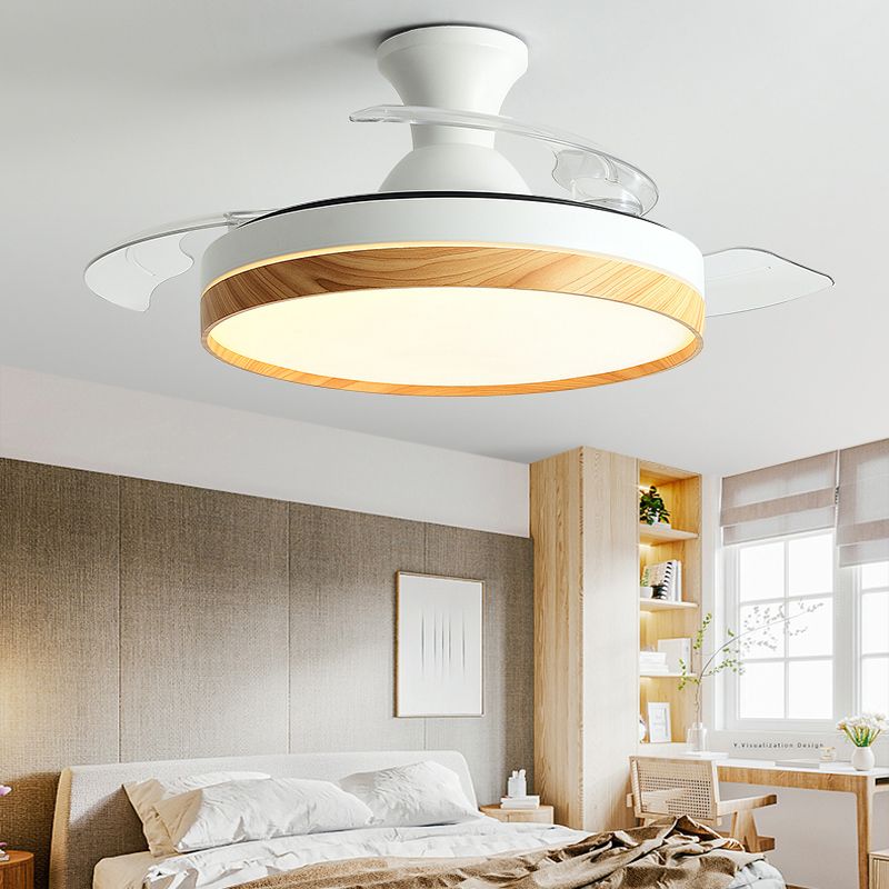 Soleil Ceiling Fan With Light 4 Colour Modern Living Room Bedroom