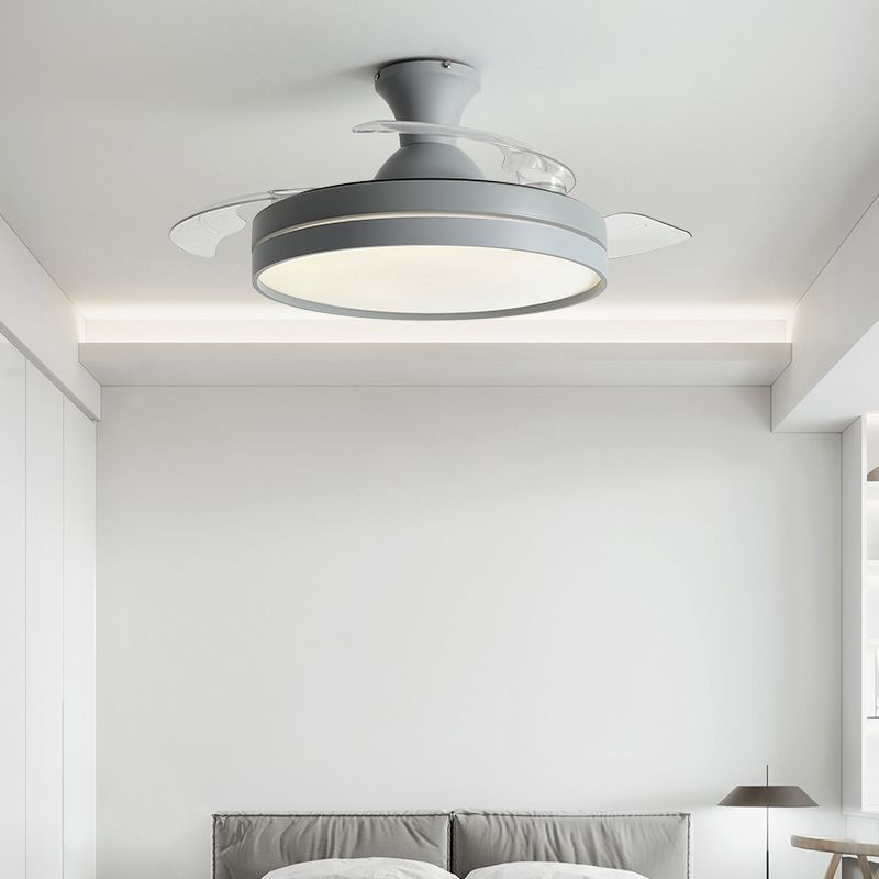 Soleil Ceiling Fan With Light 4 Colour Modern Living Room Bedroom