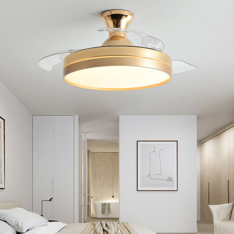 Soleil Ceiling Fan With Light 4 Colour Modern Living Room Bedroom