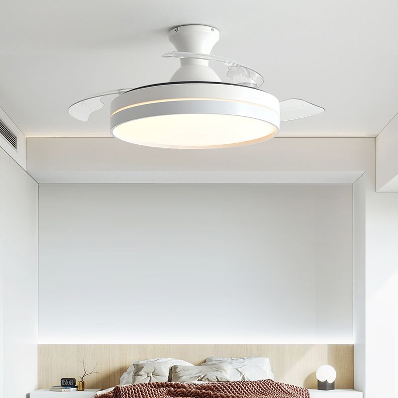 Soleil Ceiling Fan With Light 4 Colour Modern Living Room Bedroom