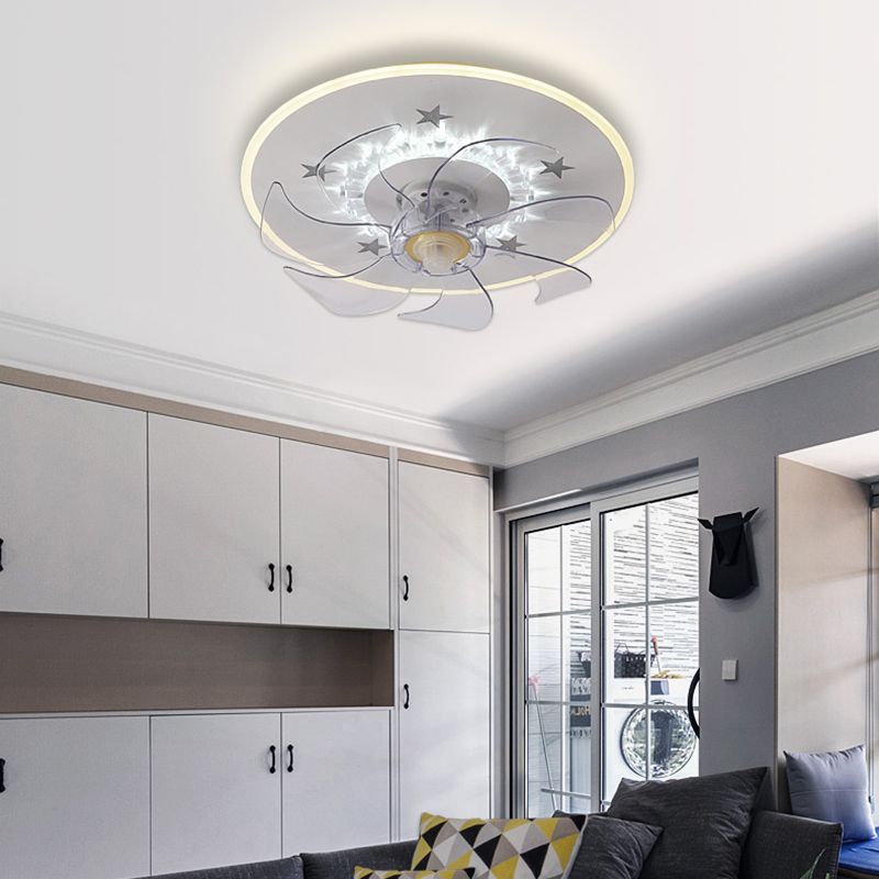 Soleil Ceiling Fan With Light 5 Modern Style Living Room Bedroom