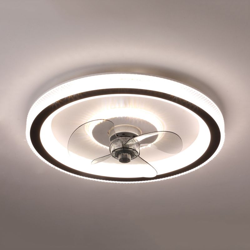 Soleil Ceiling Fan With Light 3 Blades Modern Living Room Bedroom